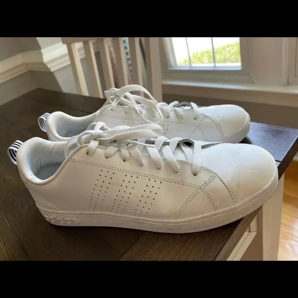 Adidas white sneakers